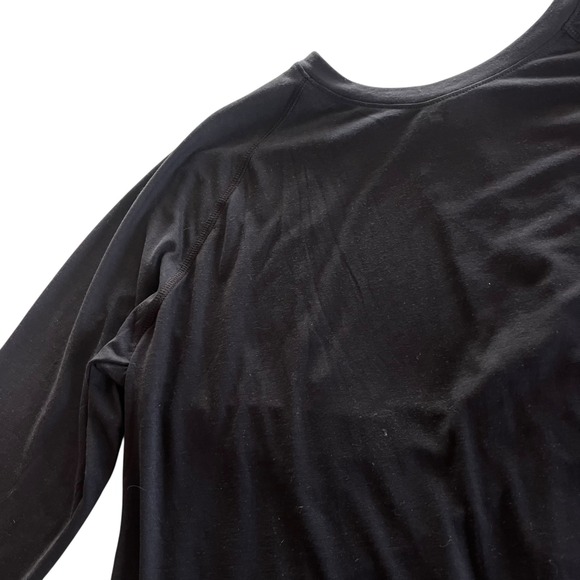 Under Armour Women L Black Supreme Open Back Loose Long Sleeve Athletic Top Chic - Picture 13 of 14